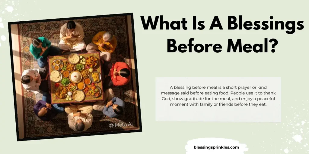 What Is A Blessings Before Meal