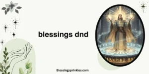 blessings dnd